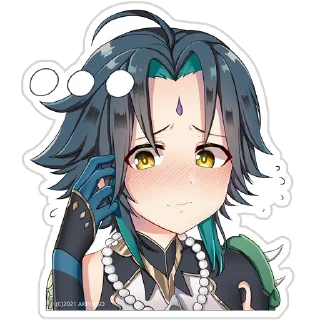 😳 emoji Genshin Impact Telegram sticker 5 of 18