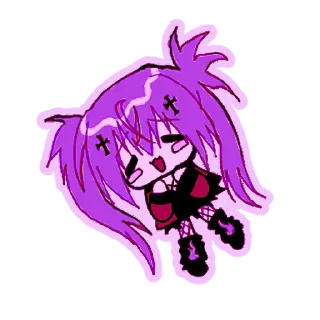 ☺️ emoji Ультрамариновая-тян 2 @Nyasticks Telegram sticker 7 of 33