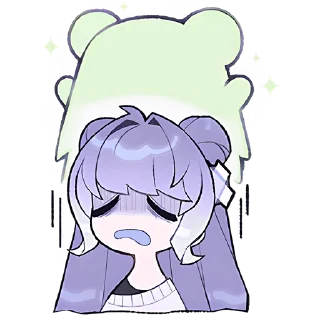 😔 emoji Ленивая-тян @Nyasticks Telegram sticker 18 of 29