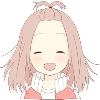 😄 emoji Ленивая тян @nyasticks Telegram sticker 20 of 26
