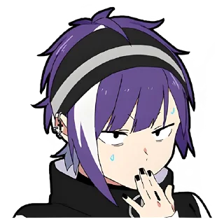 🫢 emoji Ленивая тян 2 @Nyasticks Telegram sticker 18 of 41