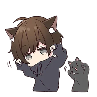 🙃 emoji Менхера–кун 12 @nyasticks Telegram sticker 23 of 41