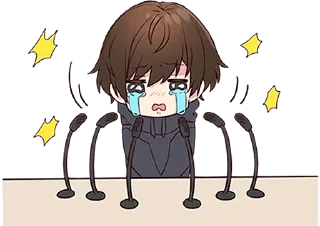😭 emoji Менхера-кун 2 @nyasticks Telegram sticker 9 of 26