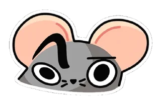 🤨 emoji Крыс Telegram sticker 7 of 45