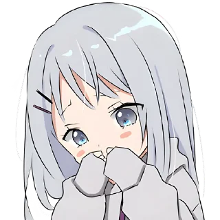 🫢 emoji Худи-тян серая @Nyasticks Telegram sticker 14 of 41