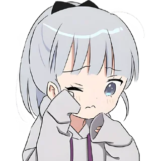 😢 emoji Худи-тян серая @Nyasticks Telegram sticker 9 of 41