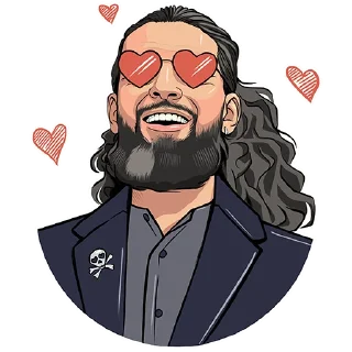 😍 emoji Би-2 art Telegram sticker 15 of 29