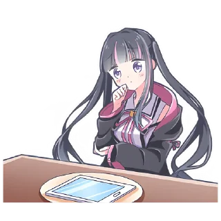 🤔 emoji Худи-кошка @Nyasticks Telegram sticker 18 of 41
