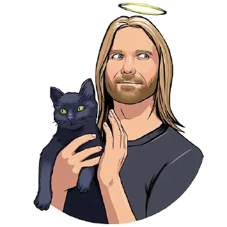 😇 emoji Би-2 art Telegram sticker 18 of 29