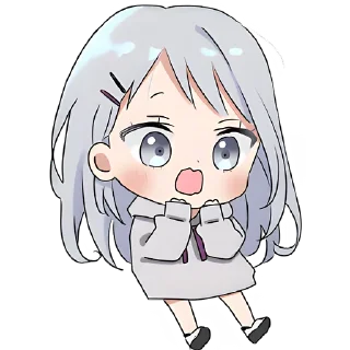 😨 emoji Худи-тян серая @Nyasticks Telegram sticker 17 of 41