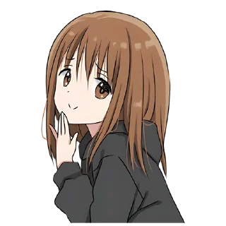 😏 emoji Худи-тян @nyasticks Telegram sticker 22 of 41