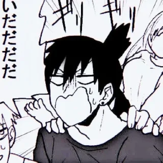🤬 emoji Aki Hayakawa [ @anime_sticks ] Telegram sticker 19 of 45