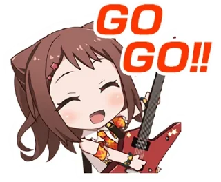 Sticker from девушки аниме bang dream girls band party