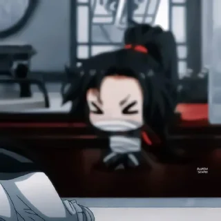 🍷 emoji чибик Вэй Ин Telegram sticker 15 of 22