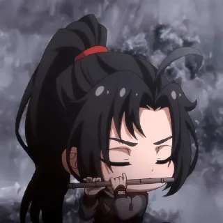 🍷 emoji чибик Вэй Ин Telegram sticker 21 of 22