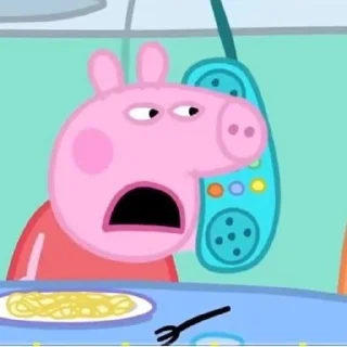 😒 emoji peppa pig Telegram sticker 19 of 38
