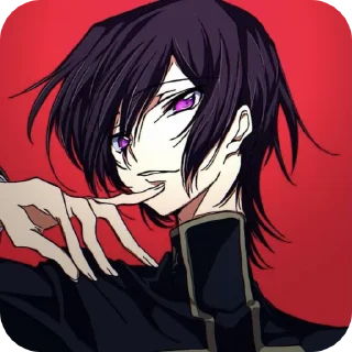 🌟 emoji Lelouch @stickerslumixy Telegram sticker 23 of 50