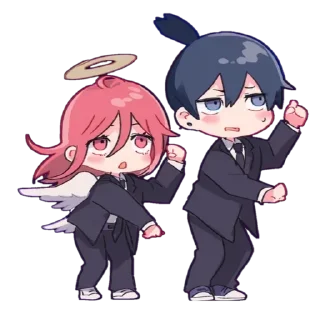 ❤️ emoji Человек бензопила by @anime_stickerr Telegram sticker 13 of 15