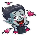 ❤ emoji Граф Дракула  :: @stickroom Telegram sticker 10 of 40