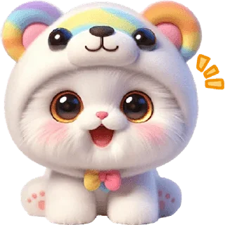 Sticker from Радужный мяу-мишка @Nyasticks