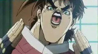 😳 emoji Jojo mem face Telegram sticker 19 of 39