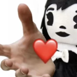 ❤️ emoji Bendyyyฅ⁠^⁠•⁠ﻌ⁠•⁠^⁠ฅ Telegram sticker 18 of 101