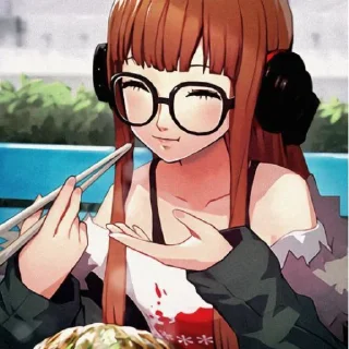 😋 emoji Футаба супермаси Telegram sticker 14 of 26