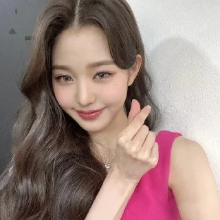 ❤️ emoji 🌺 WONYOUNG  🌺 Telegram sticker 13 of 19