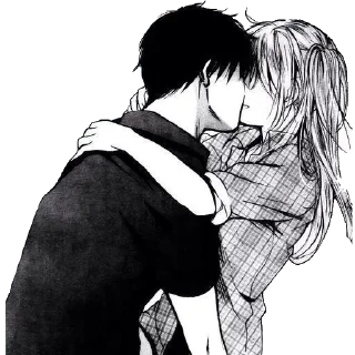 ❤️ emoji черно-белые @anime_stickerr Telegram sticker 20 of 30