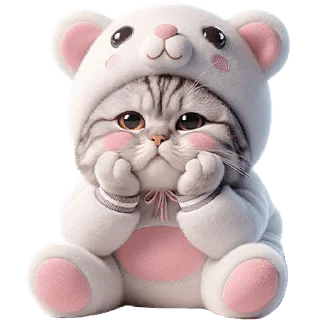😕 emoji Белые мишки @Nyasticks Telegram sticker 5 of 41