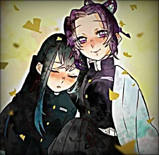 🩵 emoji @Muichironiisan (Not a ship) Muichiro and Shinobu Telegram sticker 5 of 52