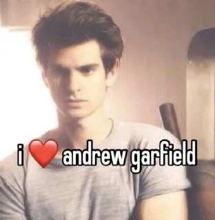 ❣️ emoji andrew garfield !!! Telegram sticker 8 of 95