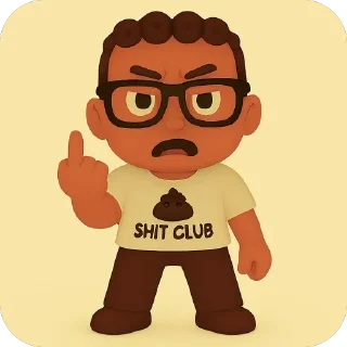 🖕 emoji Shit Boi @ShitBoyzClub Telegram sticker 16 of 66