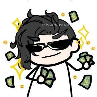 🤑 emoji Токийские вороны Telegram sticker 13 of 48