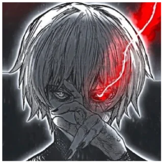 😡 emoji Злой Канеки Telegram sticker 13 of 16