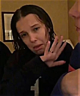 🫤 emoji Millie Bobby Brown💋 Telegram sticker 16 of 35