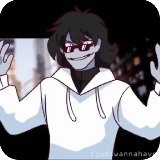 👇 emoji Jeff The Killer cr: ijustwannahavefun | @RenWinFox Telegram sticker 19 of 75