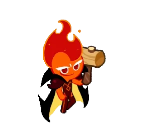 🔨 emoji Fire Spirit Cookie @artsfromwhite1 Telegram sticker 20 of 69