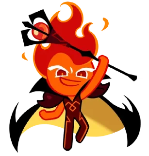😀 emoji Fire Spirit Cookie @artsfromwhite1 Telegram sticker 10 of 69