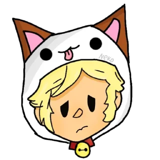 😔 emoji Неко Telegram sticker 2 of 39