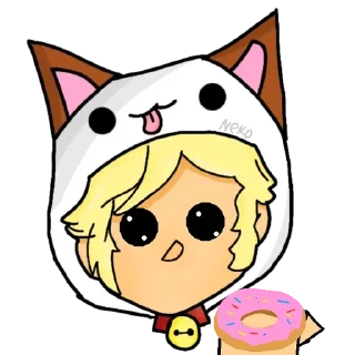 🍩 emoji Неко Telegram sticker 22 of 39