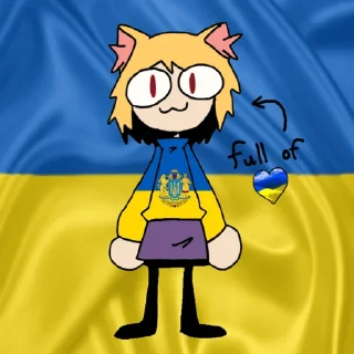 🇺🇦 emoji Неко Telegram sticker 18 of 40