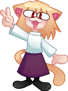 ✌ emoji Неко Telegram sticker 22 of 40