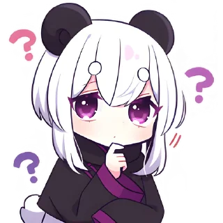 🤔 emoji Панда-тян 2 @nyasticks Telegram sticker 13 of 41