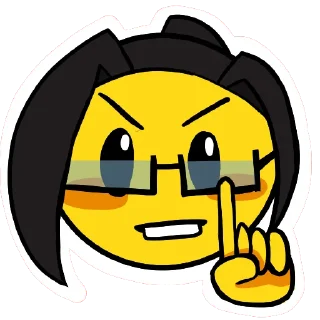 🤓 emoji Злодейские хиханьки Telegram sticker 13 of 14