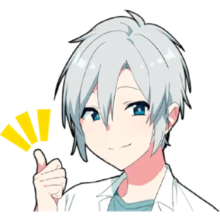 👍 emoji Призрачный парень @nyasticks Telegram sticker 5 of 30