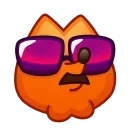 😎 emoji Fox Emoji 🦊 @xkysluv Telegram sticker 19 of 75