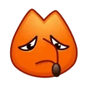 😞 emoji Fox Emoji 🦊 @xkysluv Telegram sticker 22 of 75