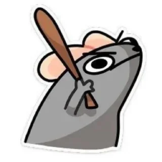 😒 emoji Крыска 🐭 Telegram sticker 10 of 78