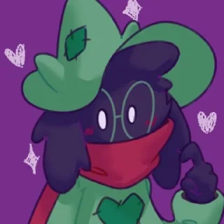 ⚪ emoji Ralsei-->@info_ush-->@Undertale_sweet_home Telegram sticker 19 of 85